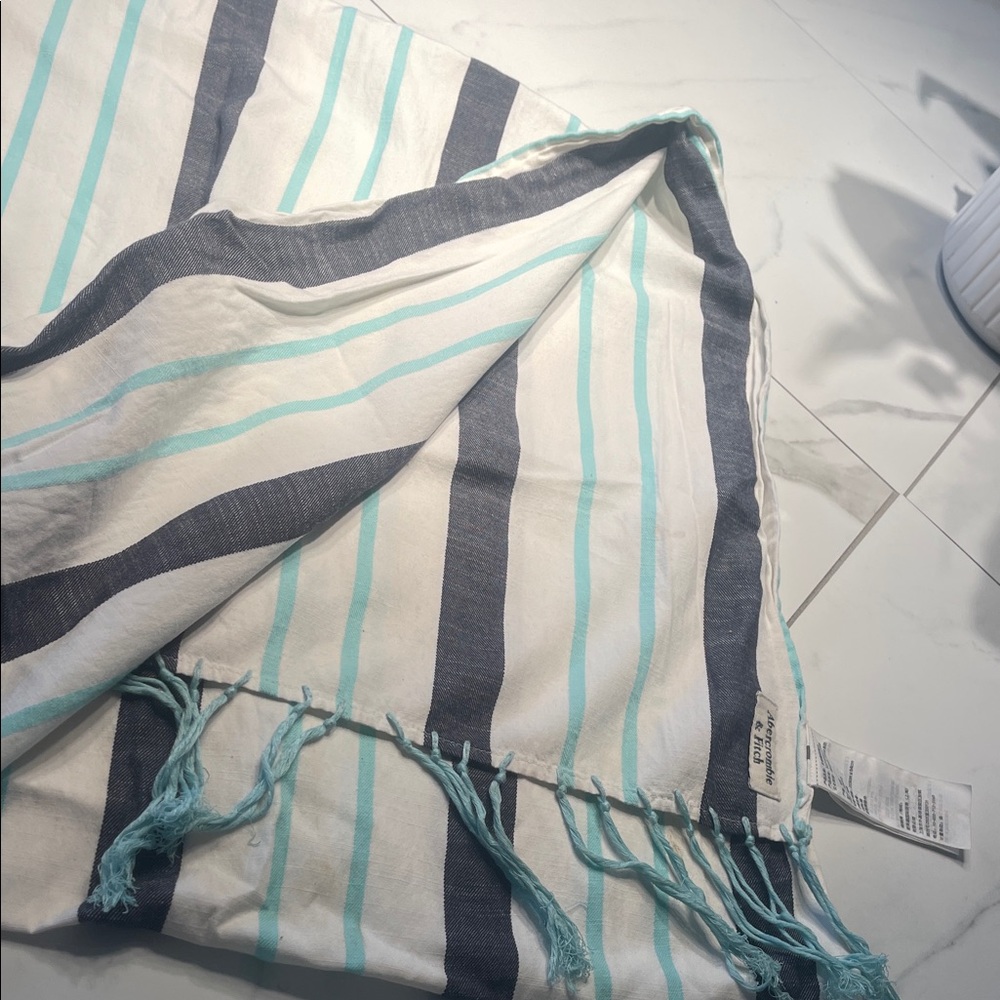 Abercrombie and Fitch Striped Tasseled scarf